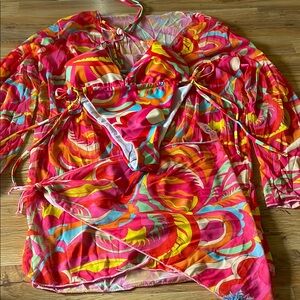 Vibrant Multicolor Swimsuit Set